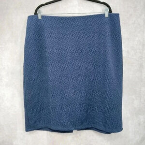 New York Clothing Co Navy Blue Short Skirt Plus Size 2XL